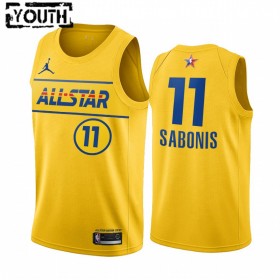 Barn Indiana Pacers Tröja Domantas Sabonis 11 2021 All-Star Jordan Brand Guld Swingman